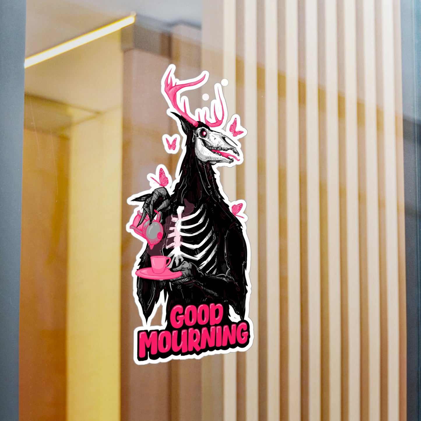 Good Mourning Kiss-Cut Vinyl Decal