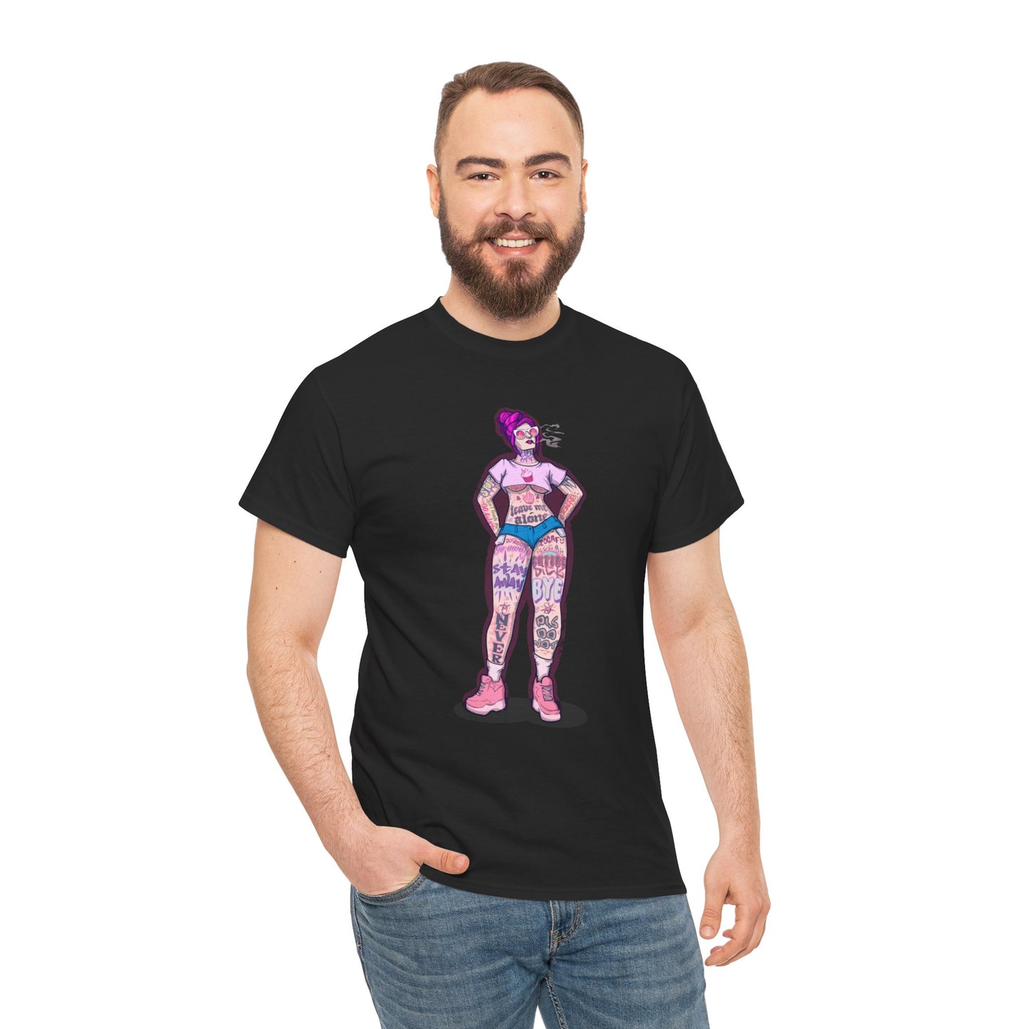 Antisocial Tattoos Unisex Heavy Cotton Tee