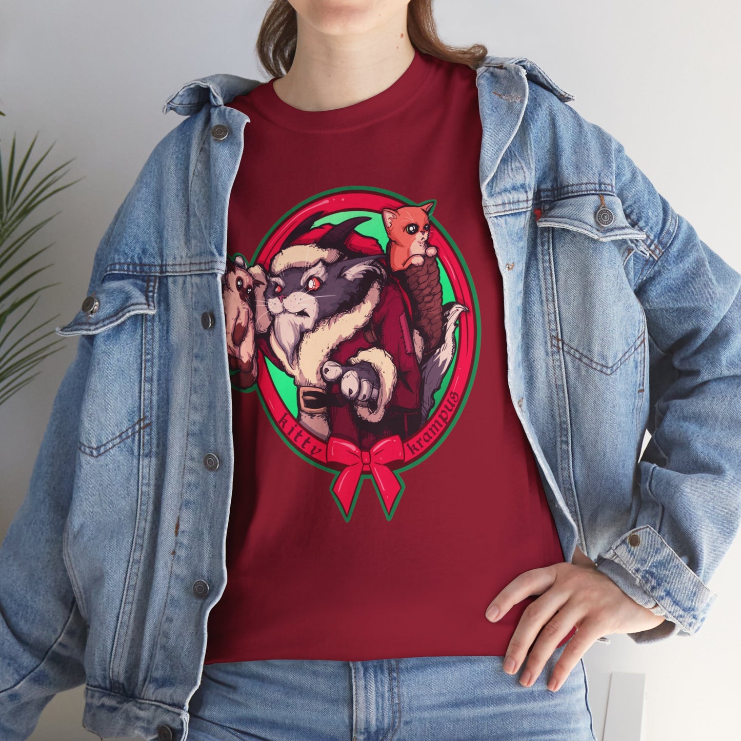 Kitty Krampus Unisex Heavy Cotton Tee