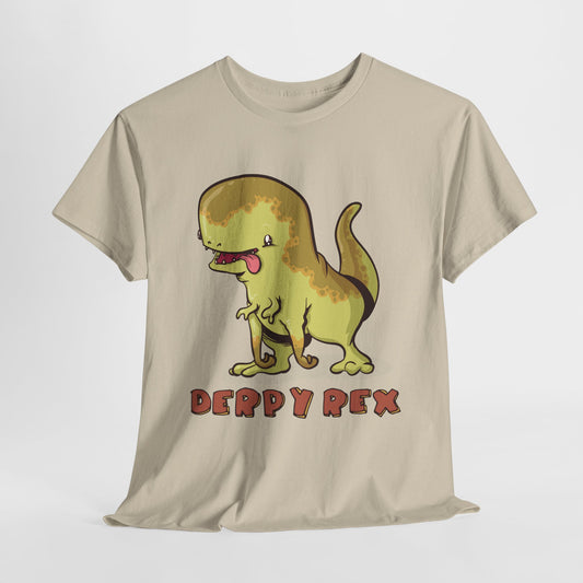 Derpy Rex Unisex Heavy Cotton Tee