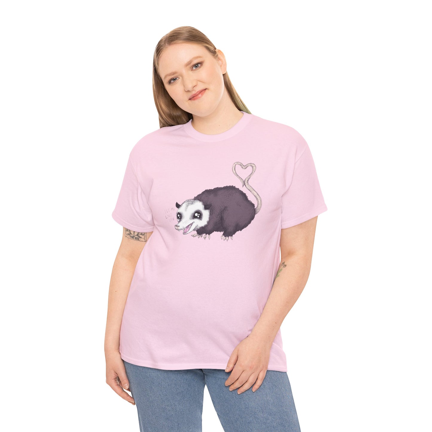 Love Opossum Unisex Heavy Cotton Tee