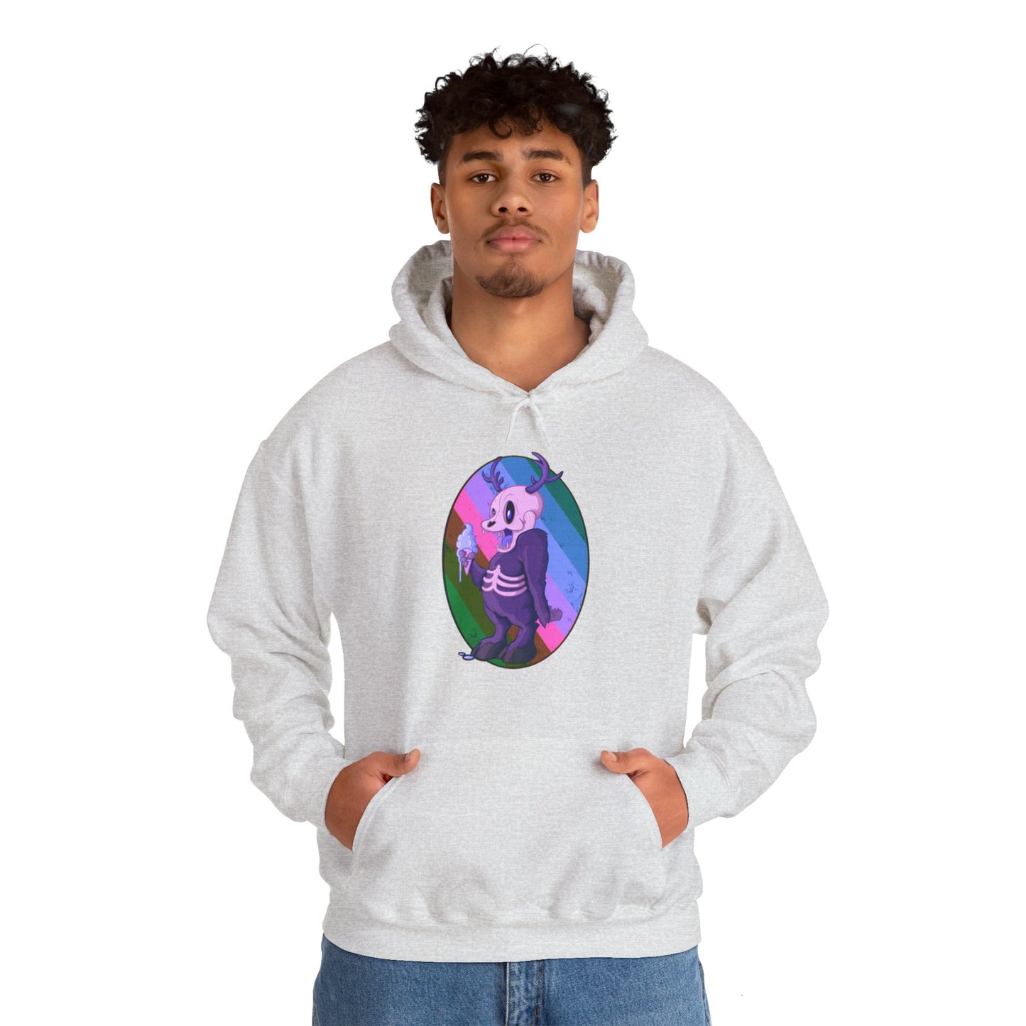Monster Ice Cream Unisex Heavy Blend Hooded Sweatshirt