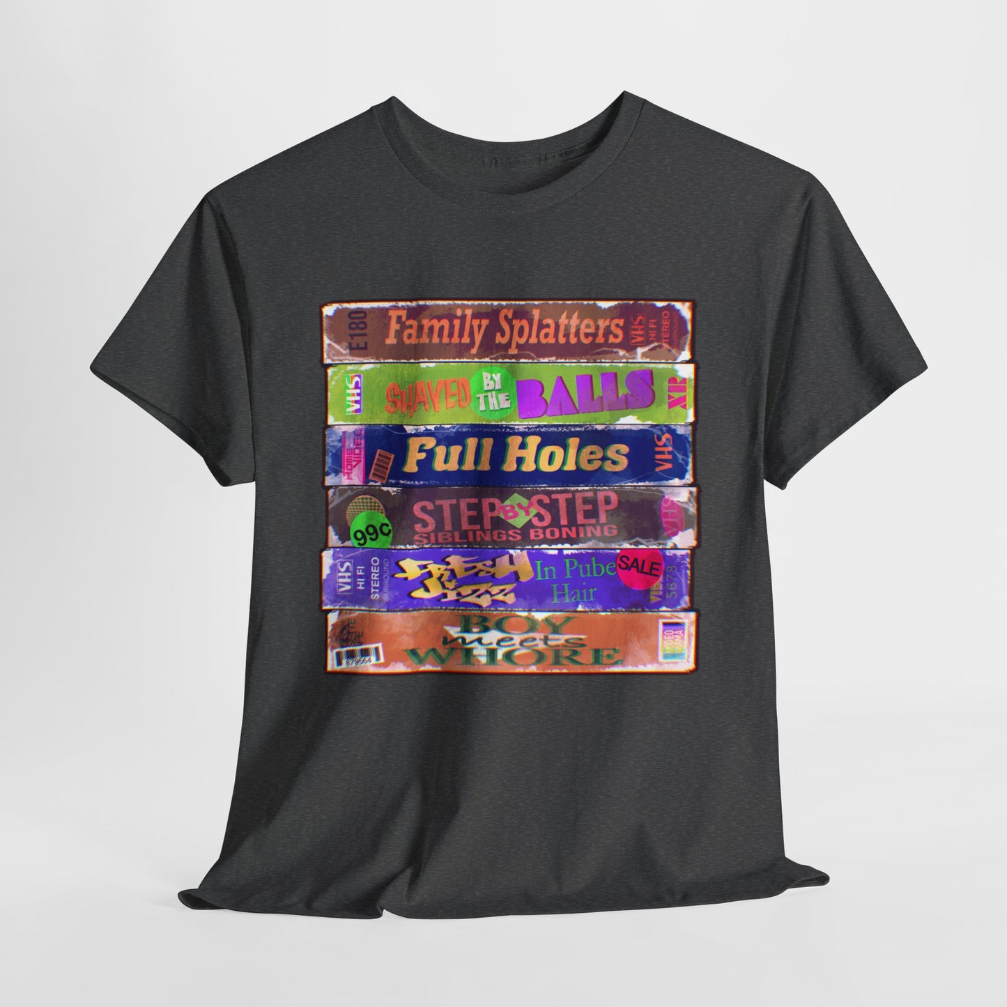 Adult 90s VHS Unisex Heavy Cotton Tee
