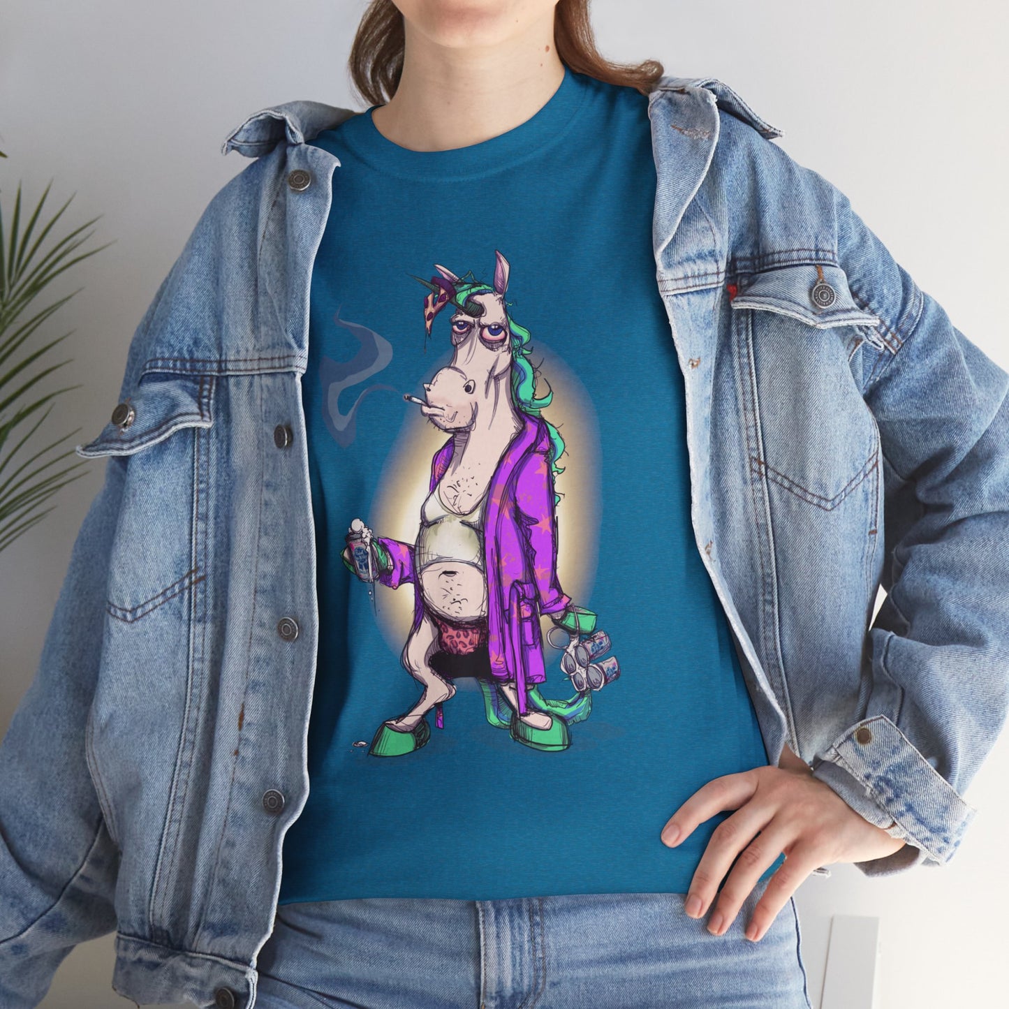 Dontgiveafuckacorn Unisex Heavy Cotton Tee