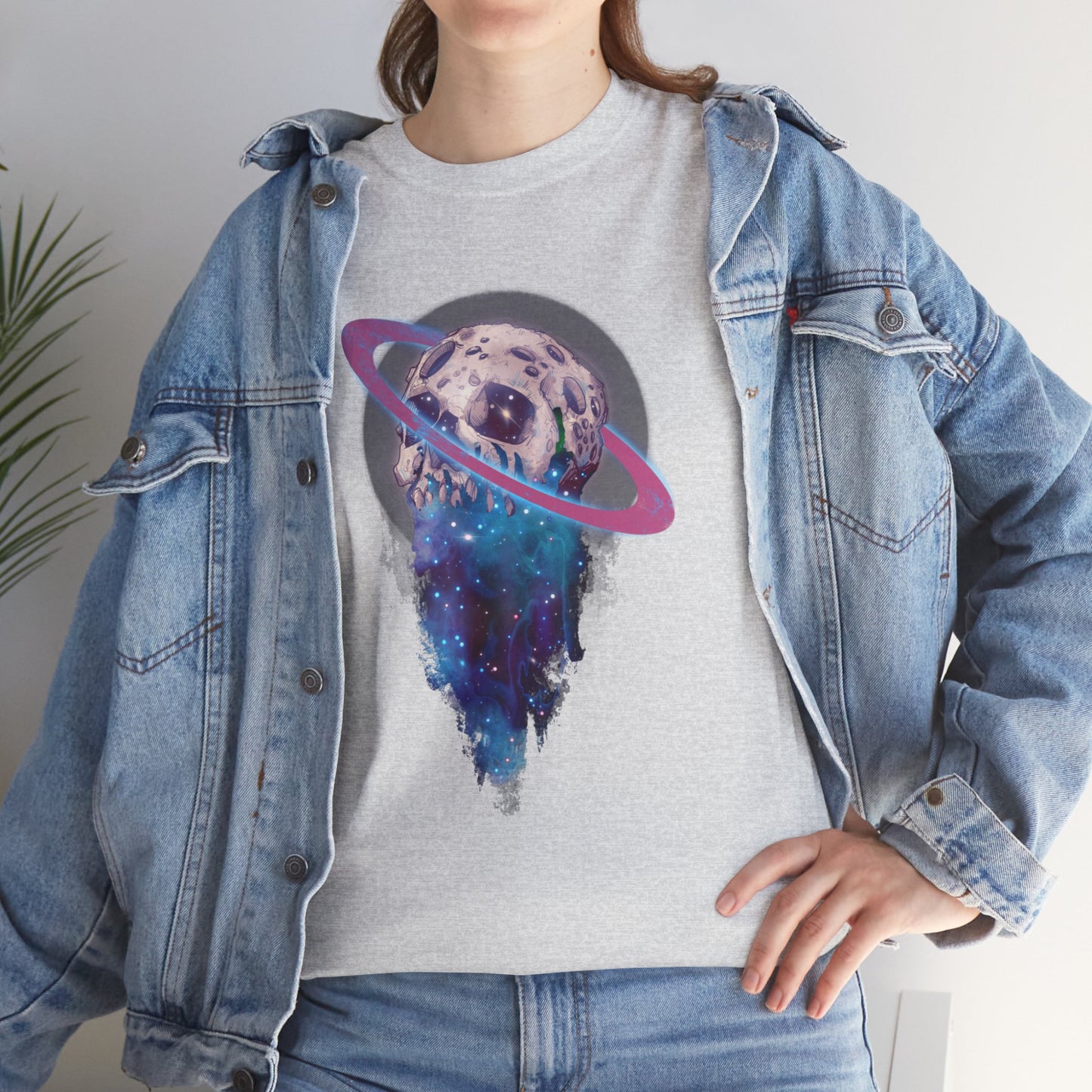Elemental Skull Space Unisex Heavy Cotton Tee