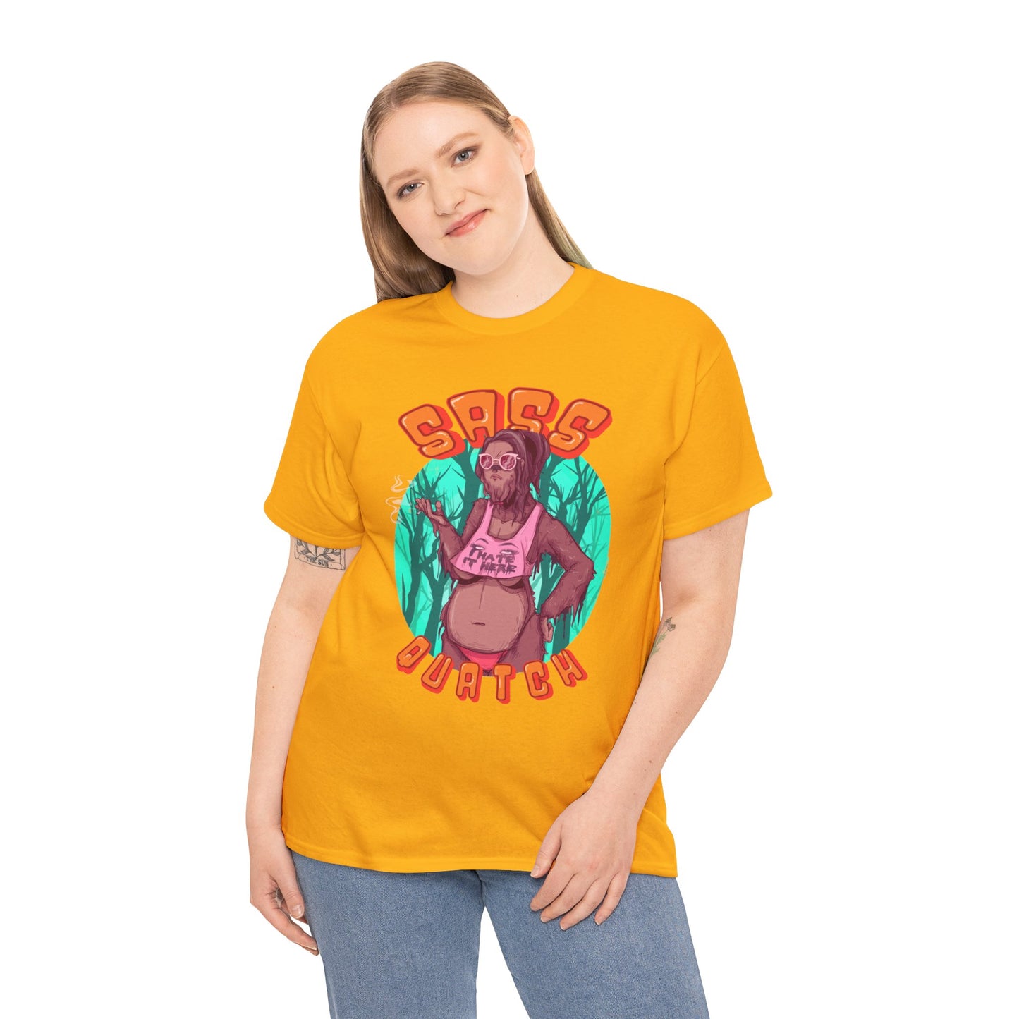Sass Quatch Unisex Heavy Cotton Tee