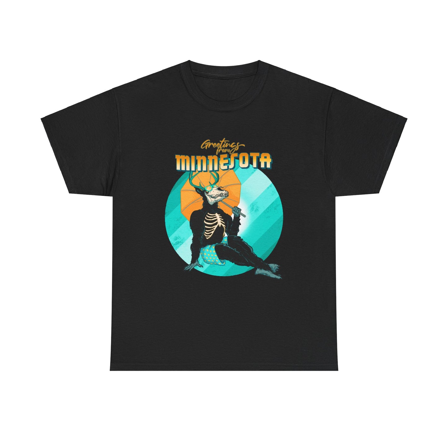 Cryptid Pinup: Minnesota Unisex Heavy Cotton Tee