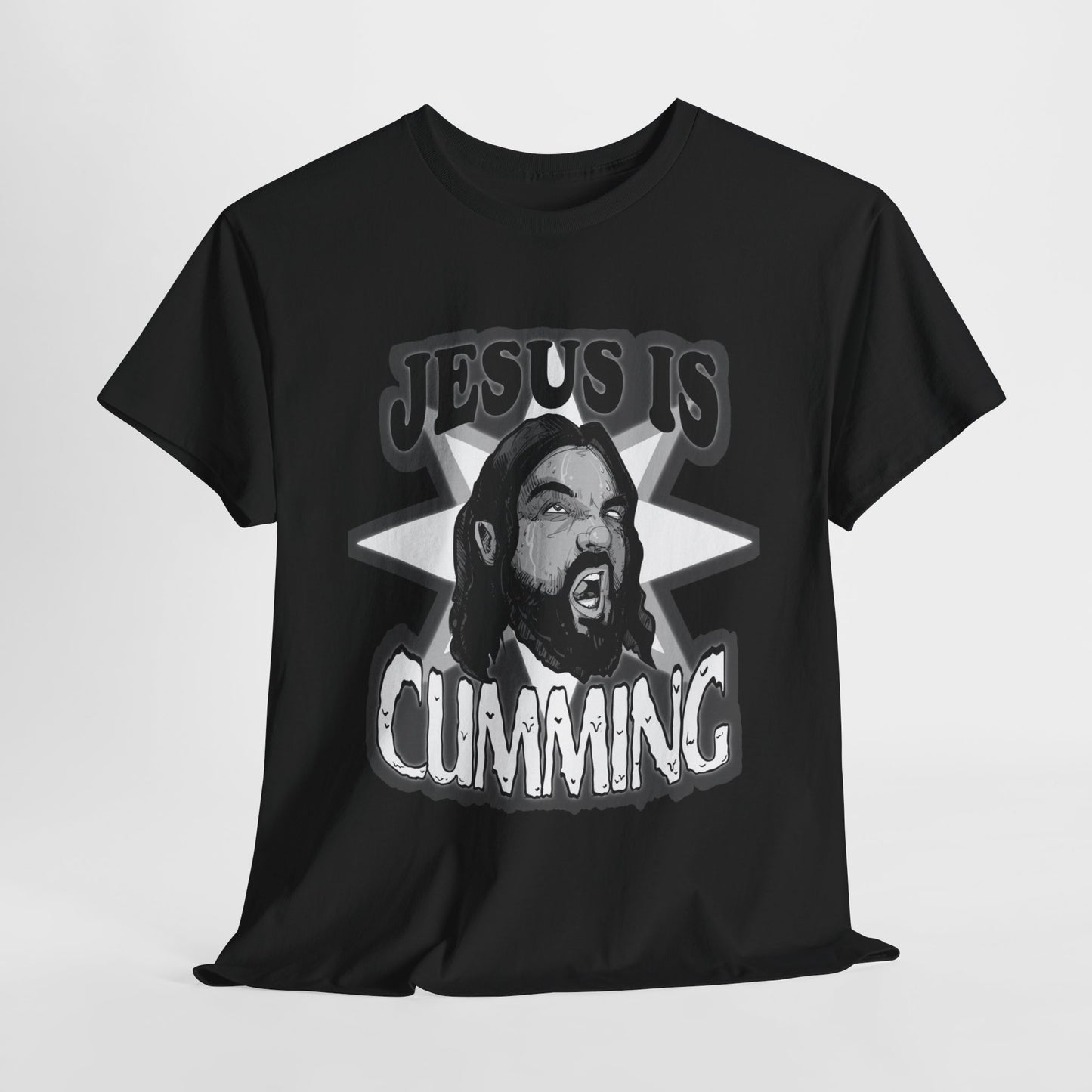 Jesus Is Cumming Unisex Heavy Cotton Tee