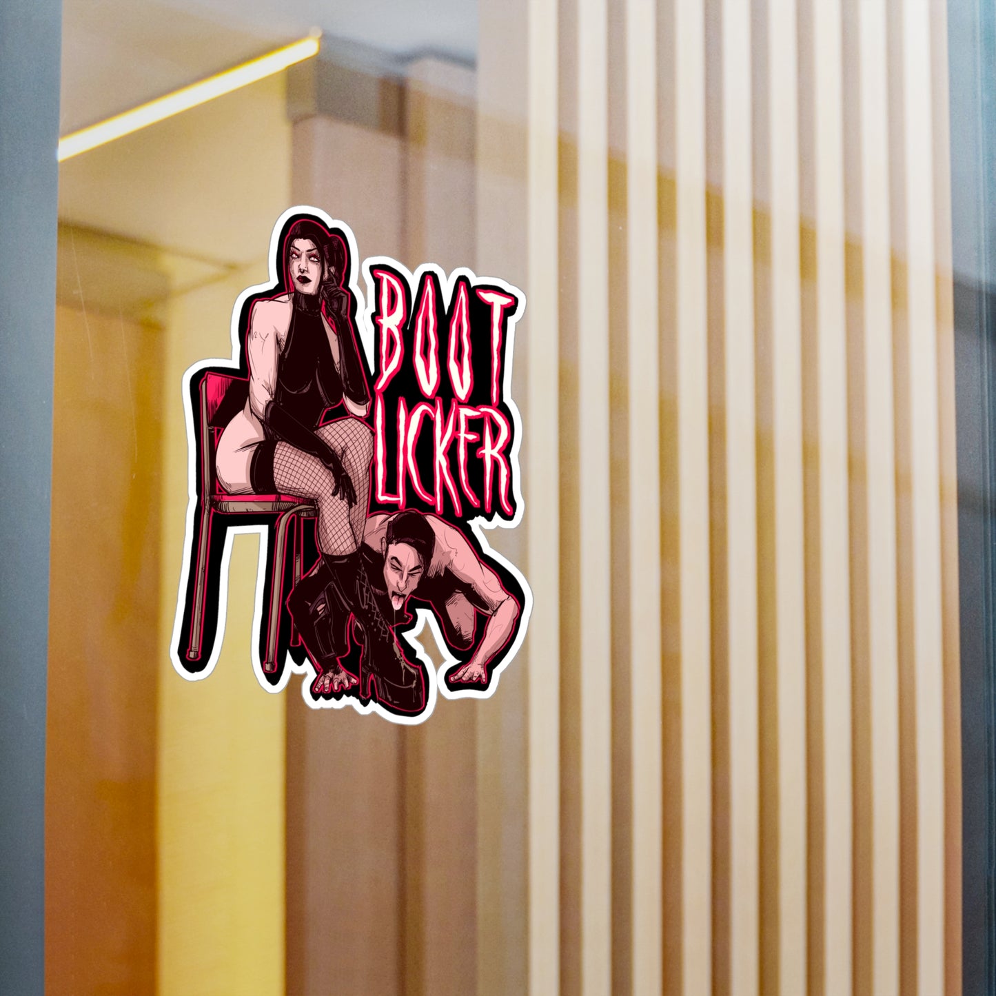 Boot Licker Kiss-Cut Vinyl Decal