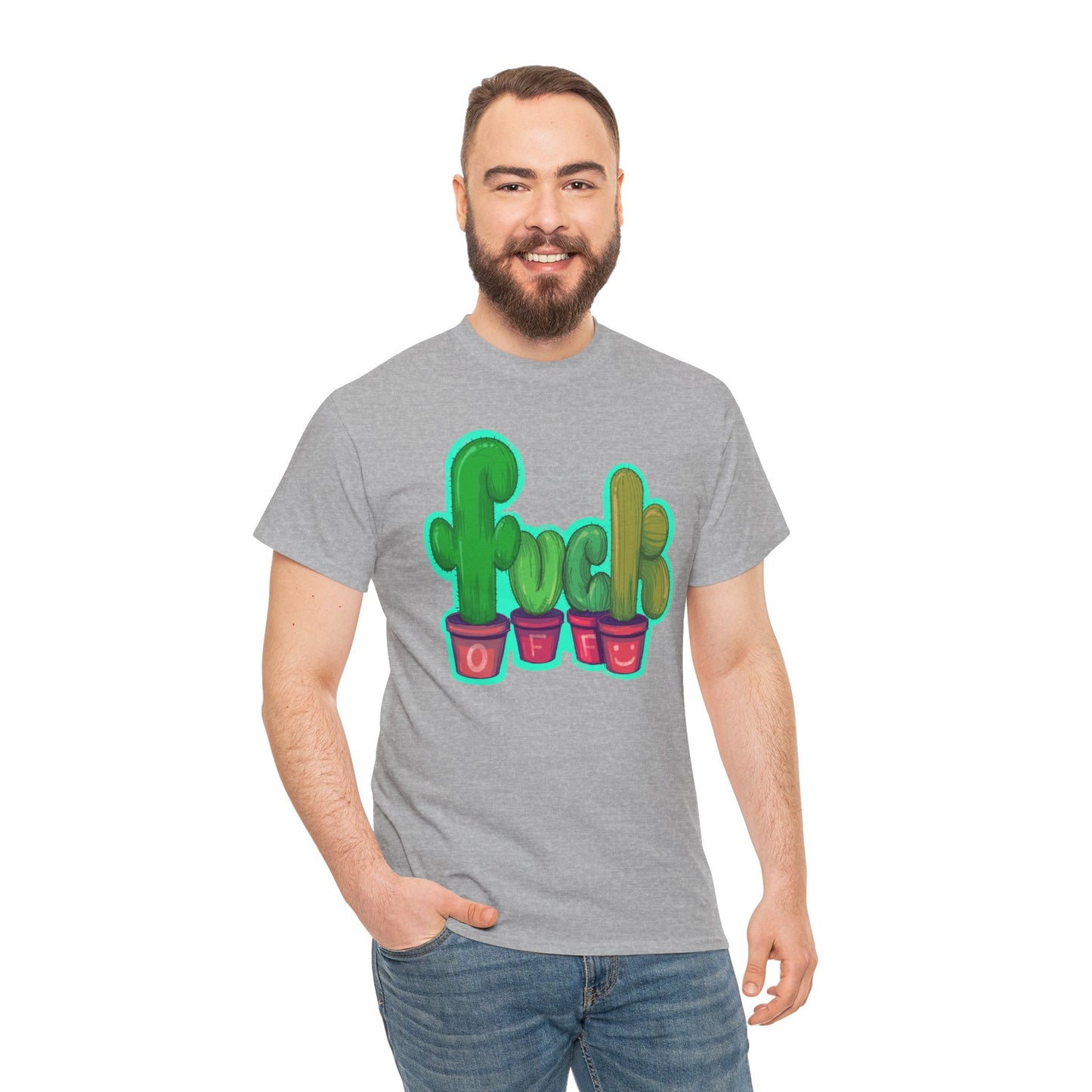 Rude Succulents Unisex Heavy Cotton Tee