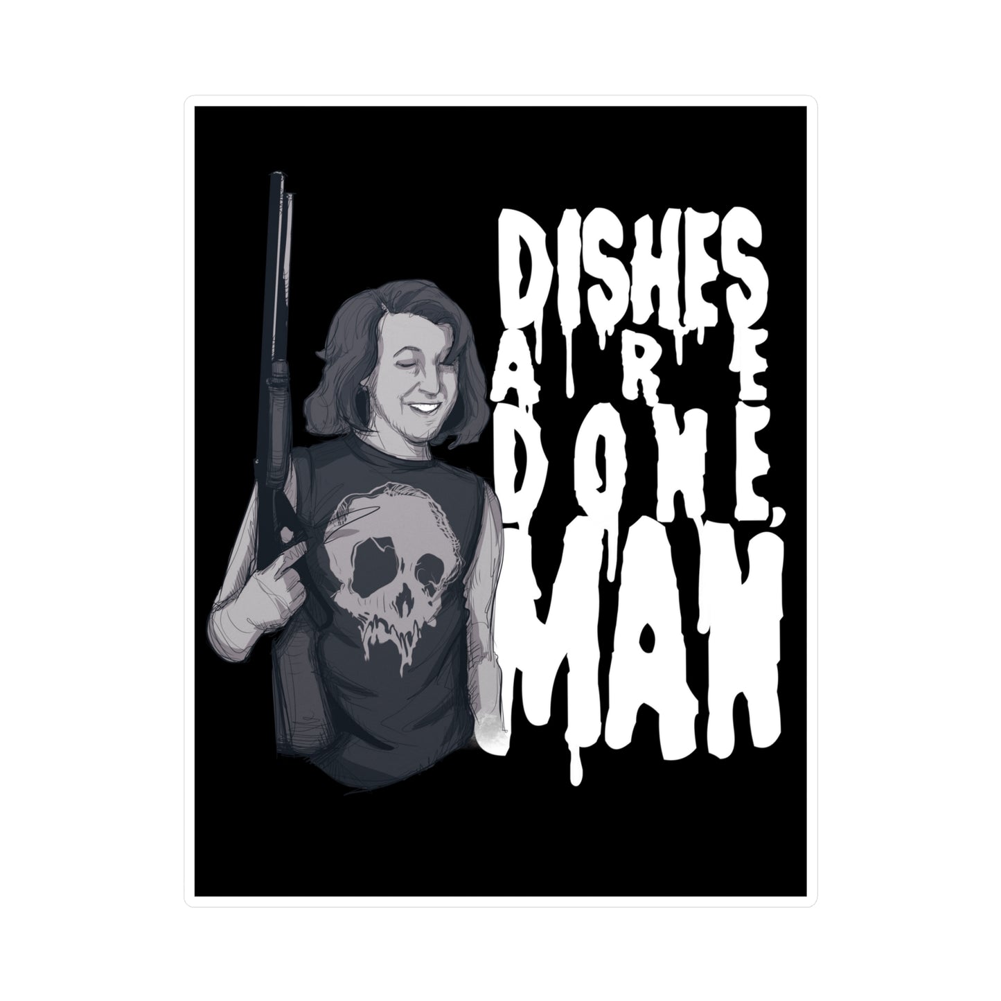 Dishes Are Done Kiss-Cut Vinyl Decal