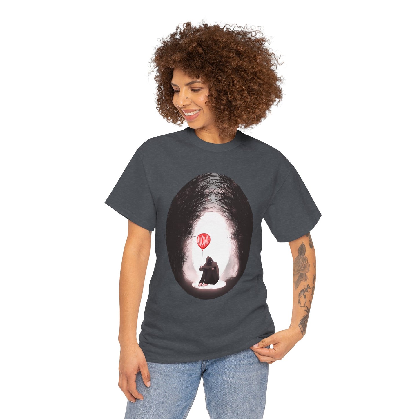 Forever Alone Unisex Heavy Cotton Tee