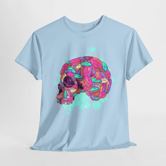 Donut Skull Unisex Heavy Cotton Tee