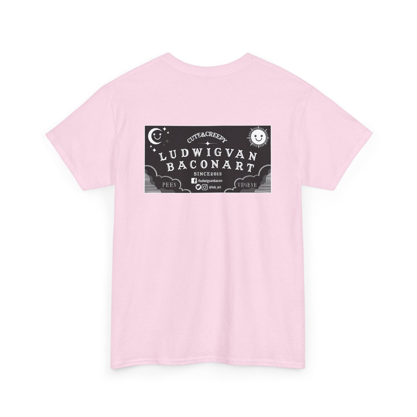 LVB Art Black & White Planchette Unisex Heavy Cotton Tee