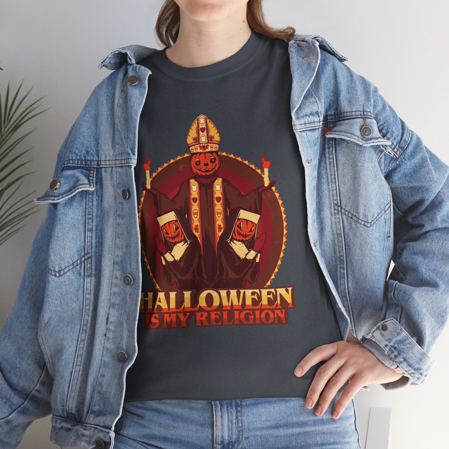 Halloween Is My Religion Unisex Heavy Cotton Tee