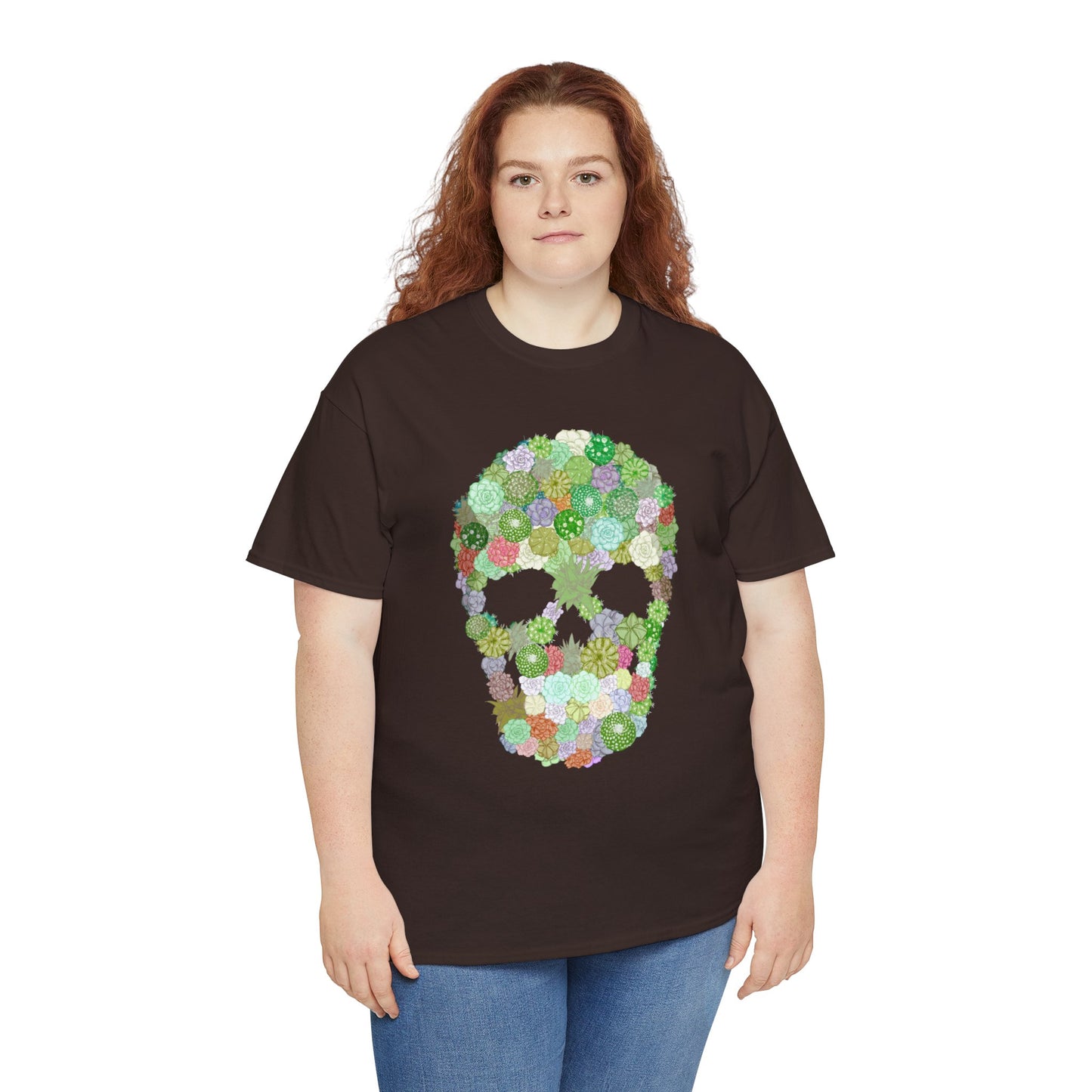 Succulent Skull Unisex Heavy Cotton Tee