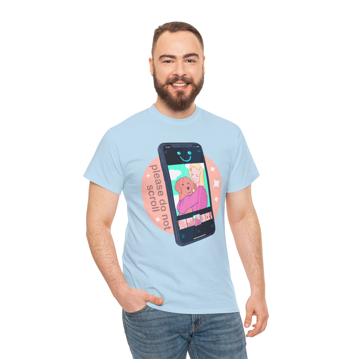 Don't Scroll Unisex Heavy Cotton Tee
