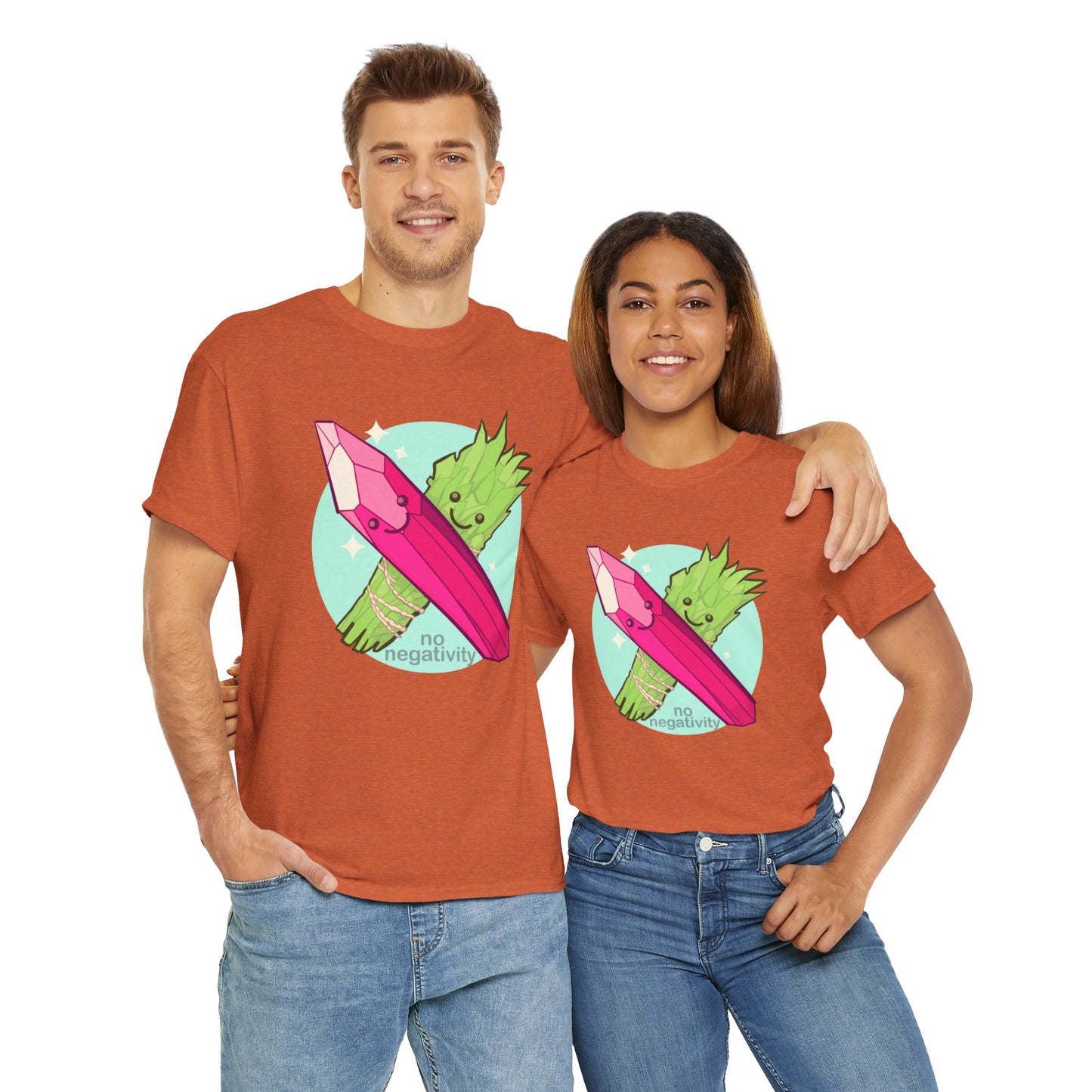 No Negativity Unisex Heavy Cotton Tee
