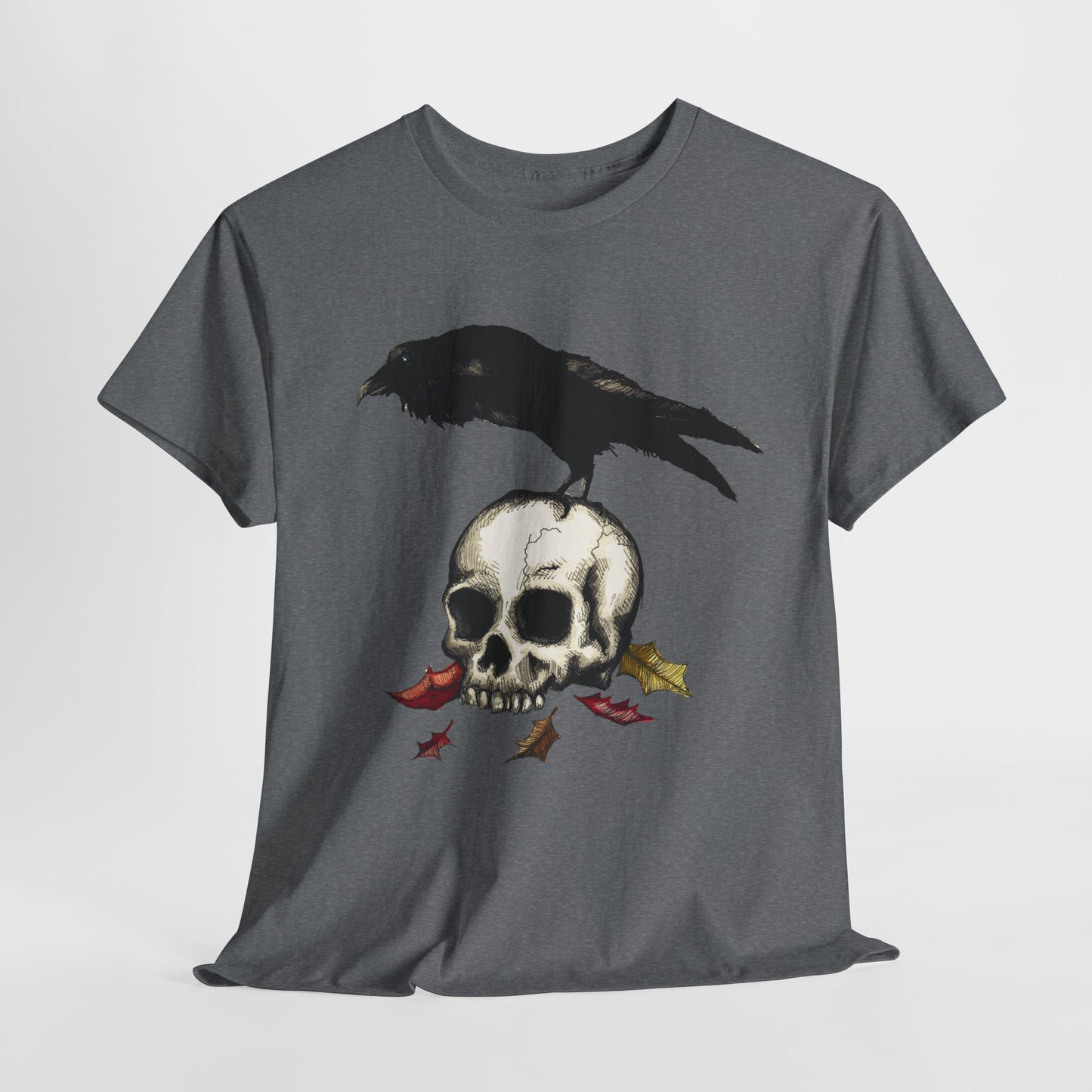 Crow Skull Unisex Heavy Cotton Tee