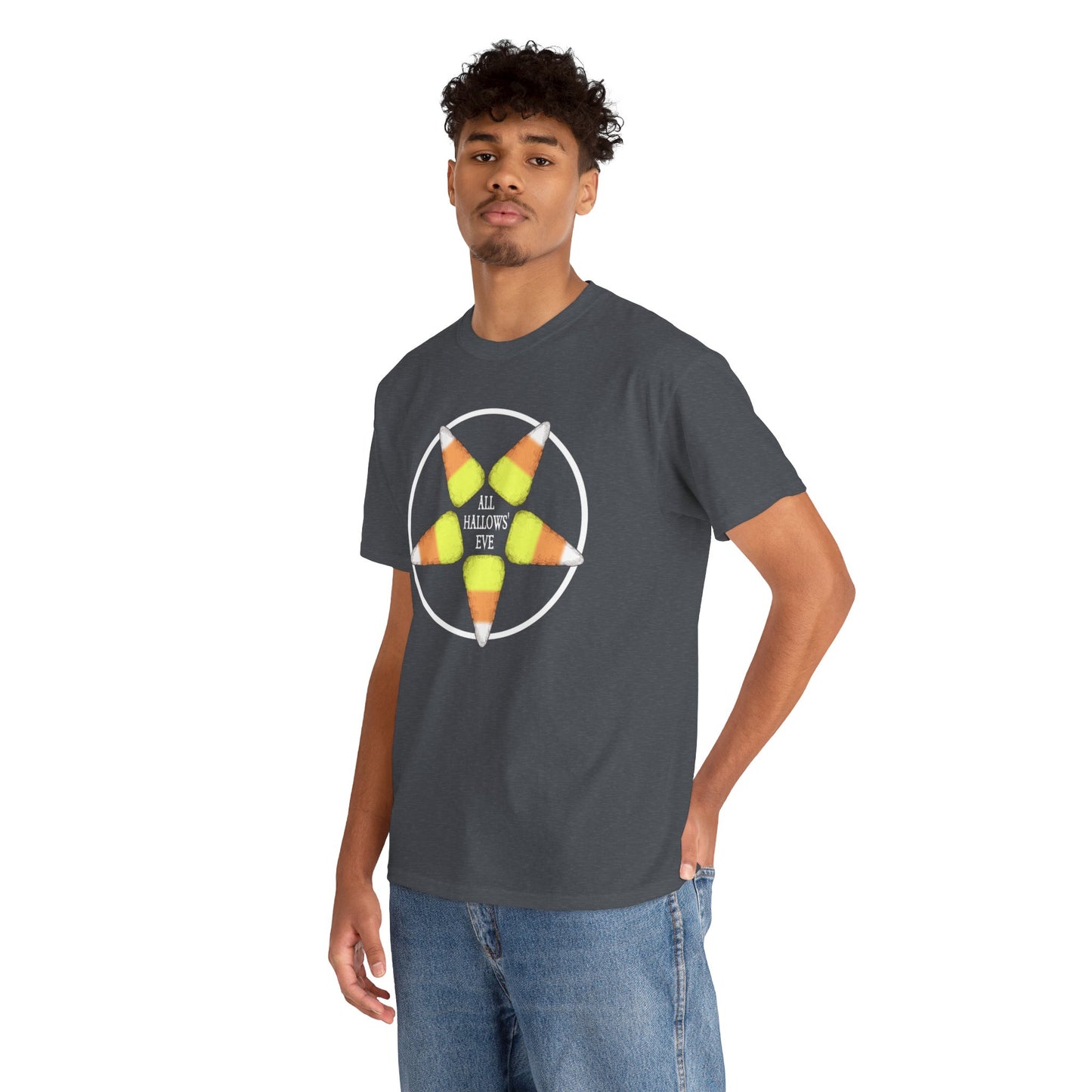 Halloween Pentagram Unisex Heavy Cotton Tee
