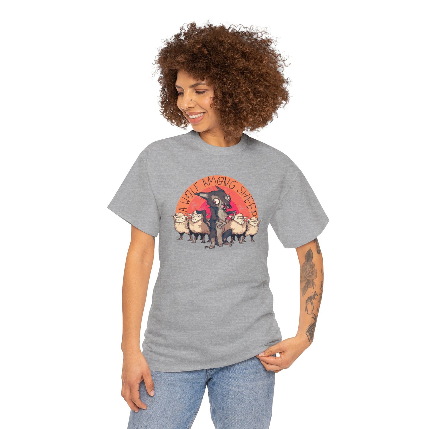 A Wolf Among Sheep Unisex Heavy Cotton Tee