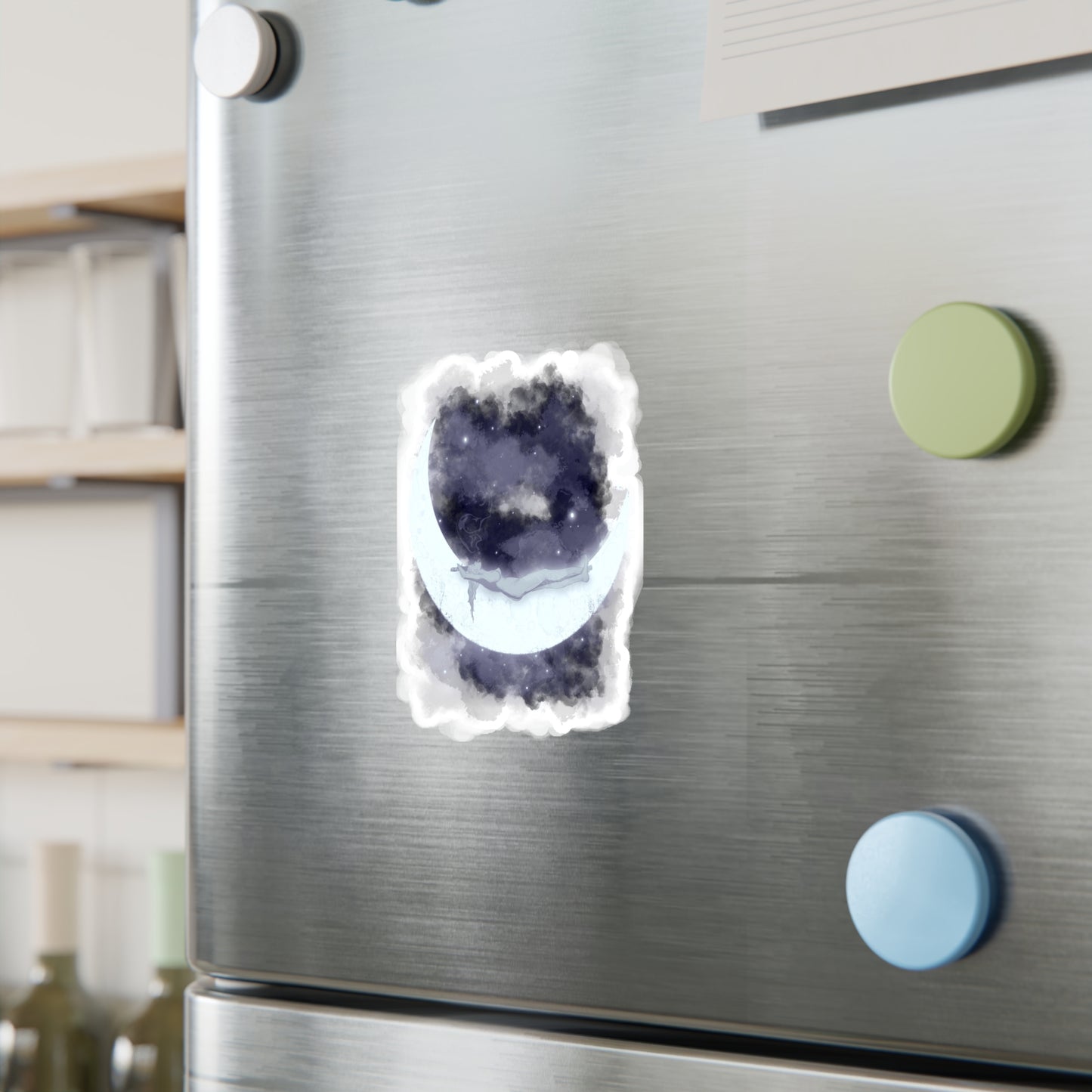 The Girl Who Loved The Moon Kiss-Cut Vinyl Decal