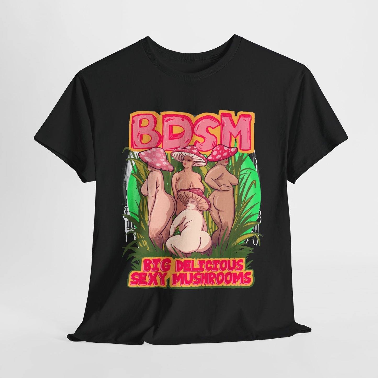 Big Delicious Sexy Mushrooms Unisex Heavy Cotton Tee