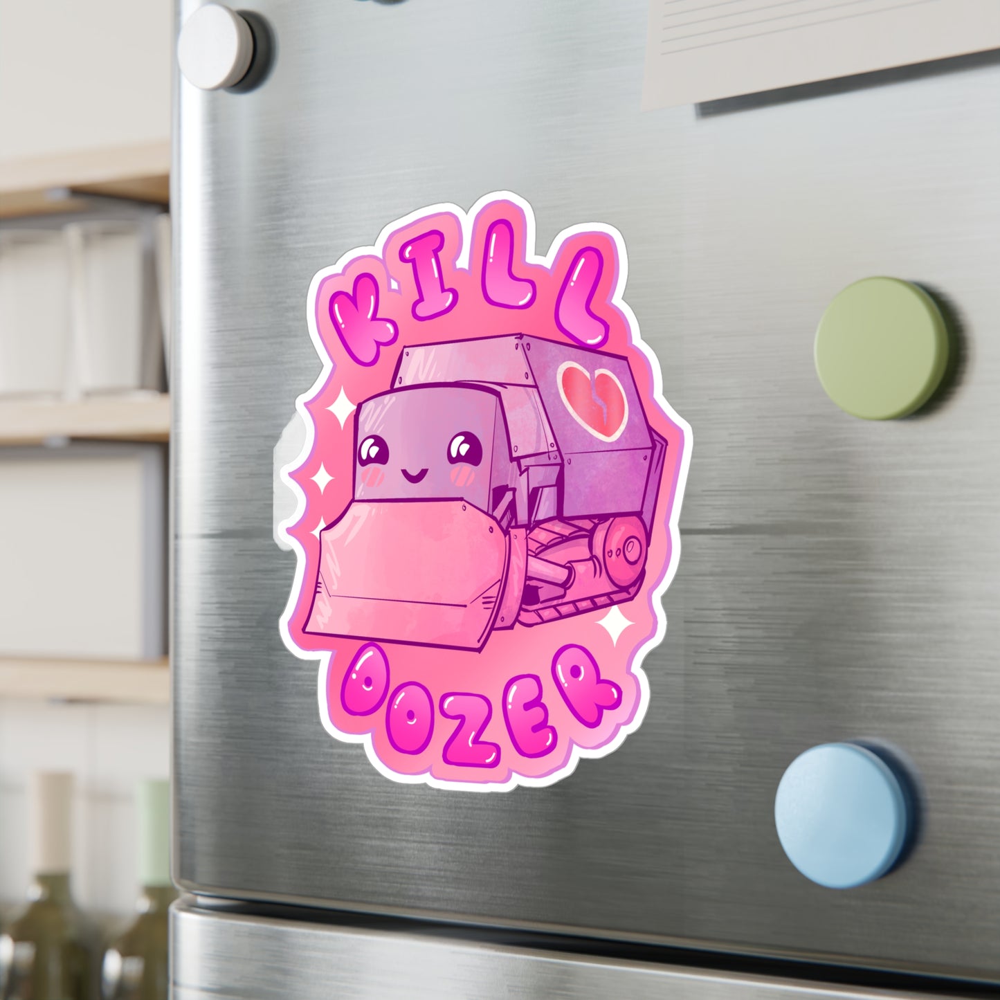 Kawaii Dozer Kiss-Cut Vinyl Decal