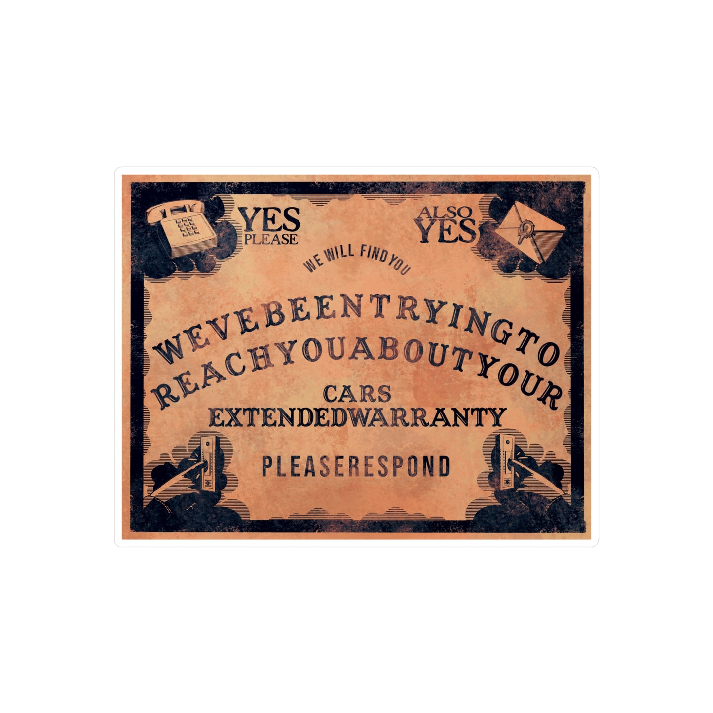Warrantuija Board Kiss-Cut Vinyl Decal