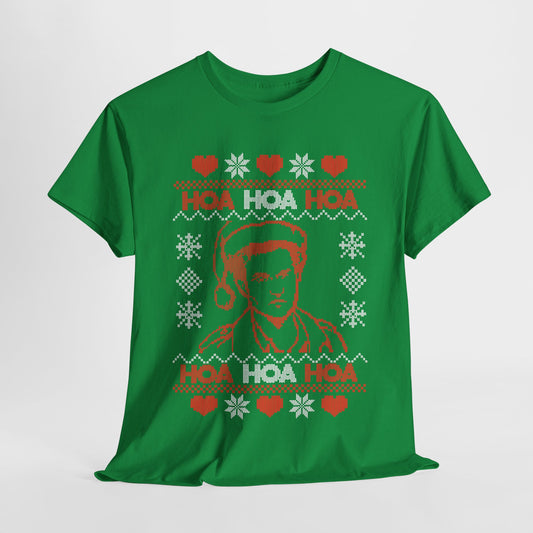 HOA HOA HOA Christmas (Red) Unisex Heavy Cotton Tee