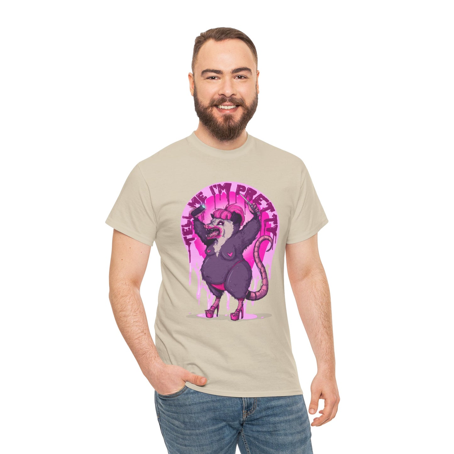 Pretty Opossum Unisex Heavy Cotton Tee