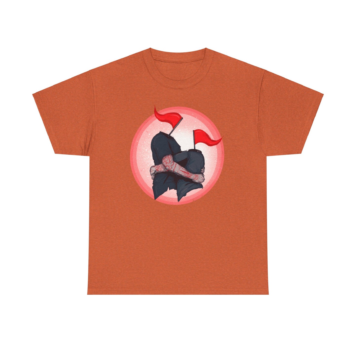 Red Flags Unisex Heavy Cotton Tee