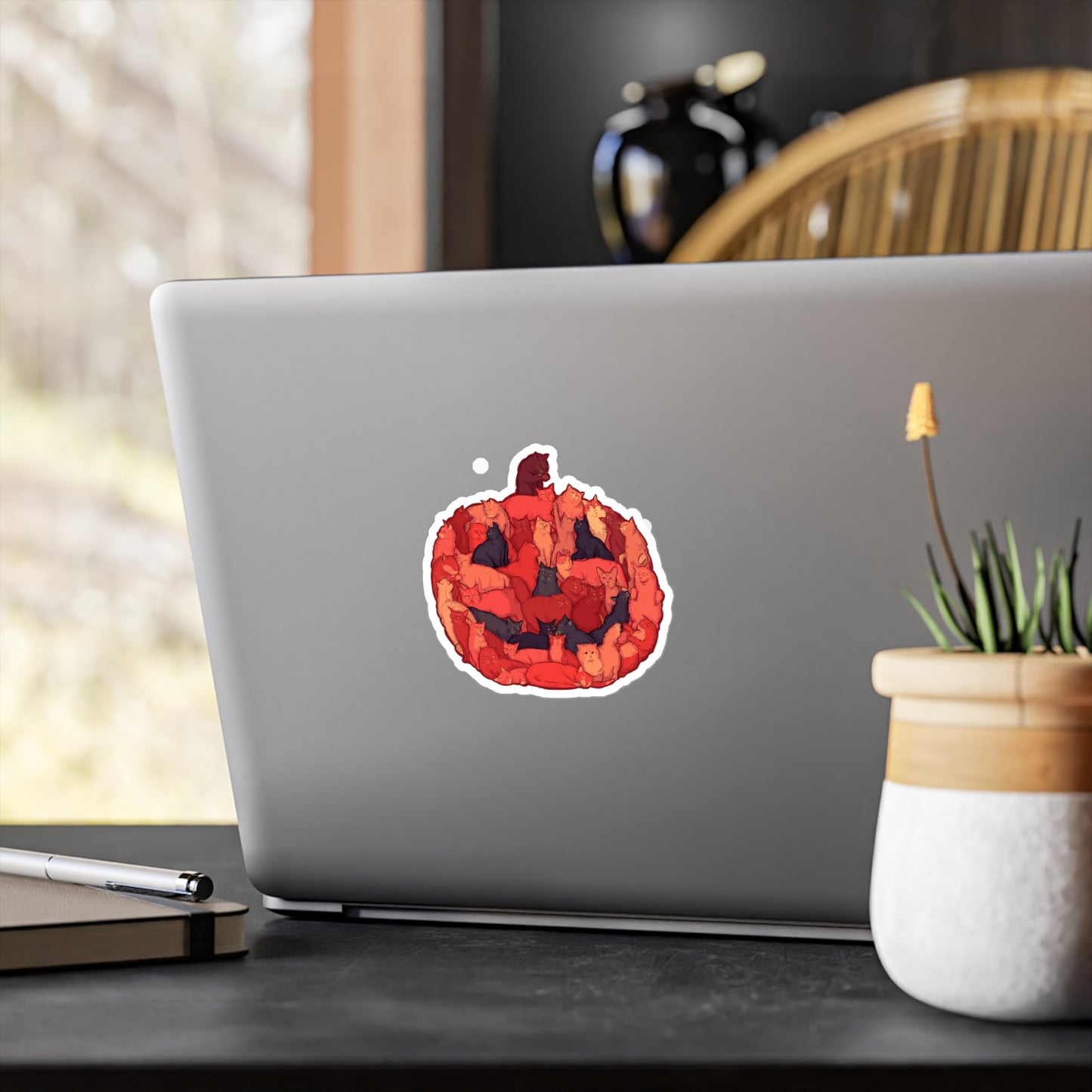 Meow-loween II Kiss-Cut Vinyl Decal