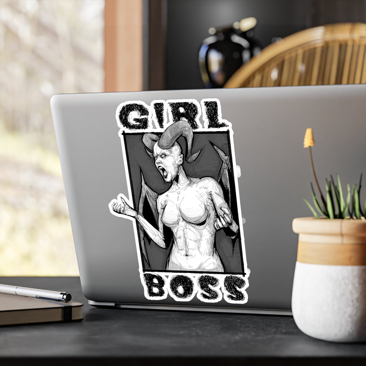 Girl Boss Kiss-Cut Vinyl Decal