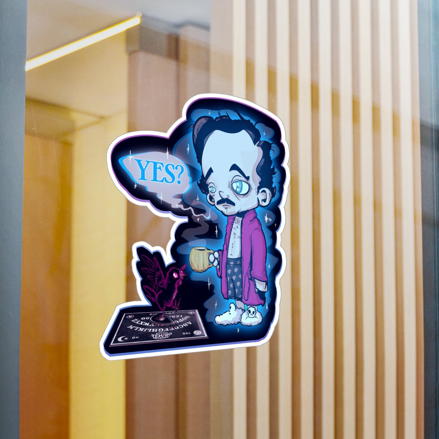 Edgar Allan Ghost Kiss-Cut Vinyl Decal