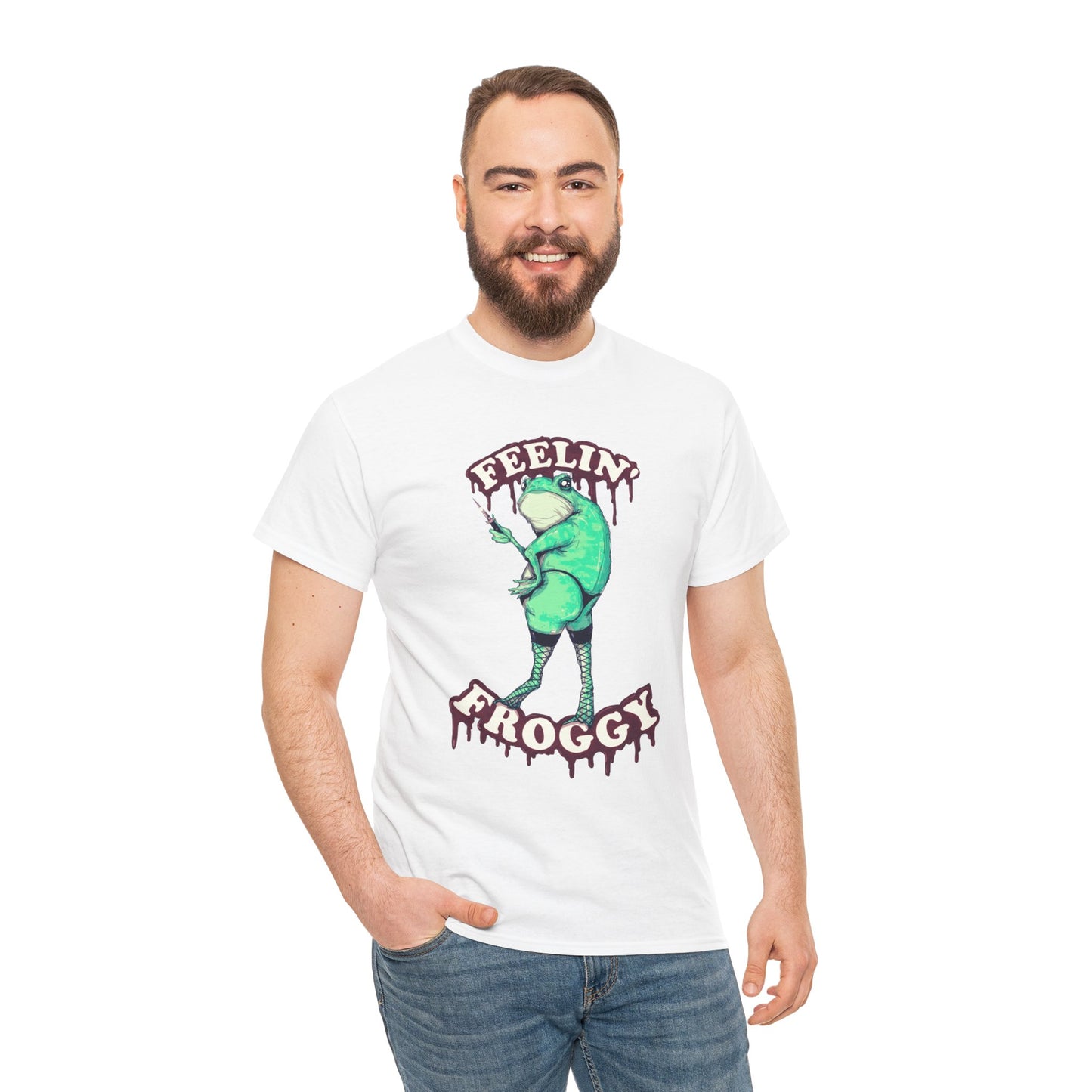 Feelin Froggy Unisex Heavy Cotton Tee