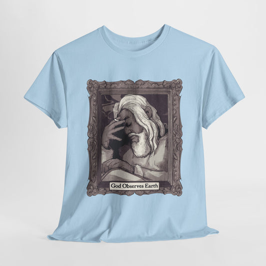 God Observes Earth Unisex Heavy Cotton Tee