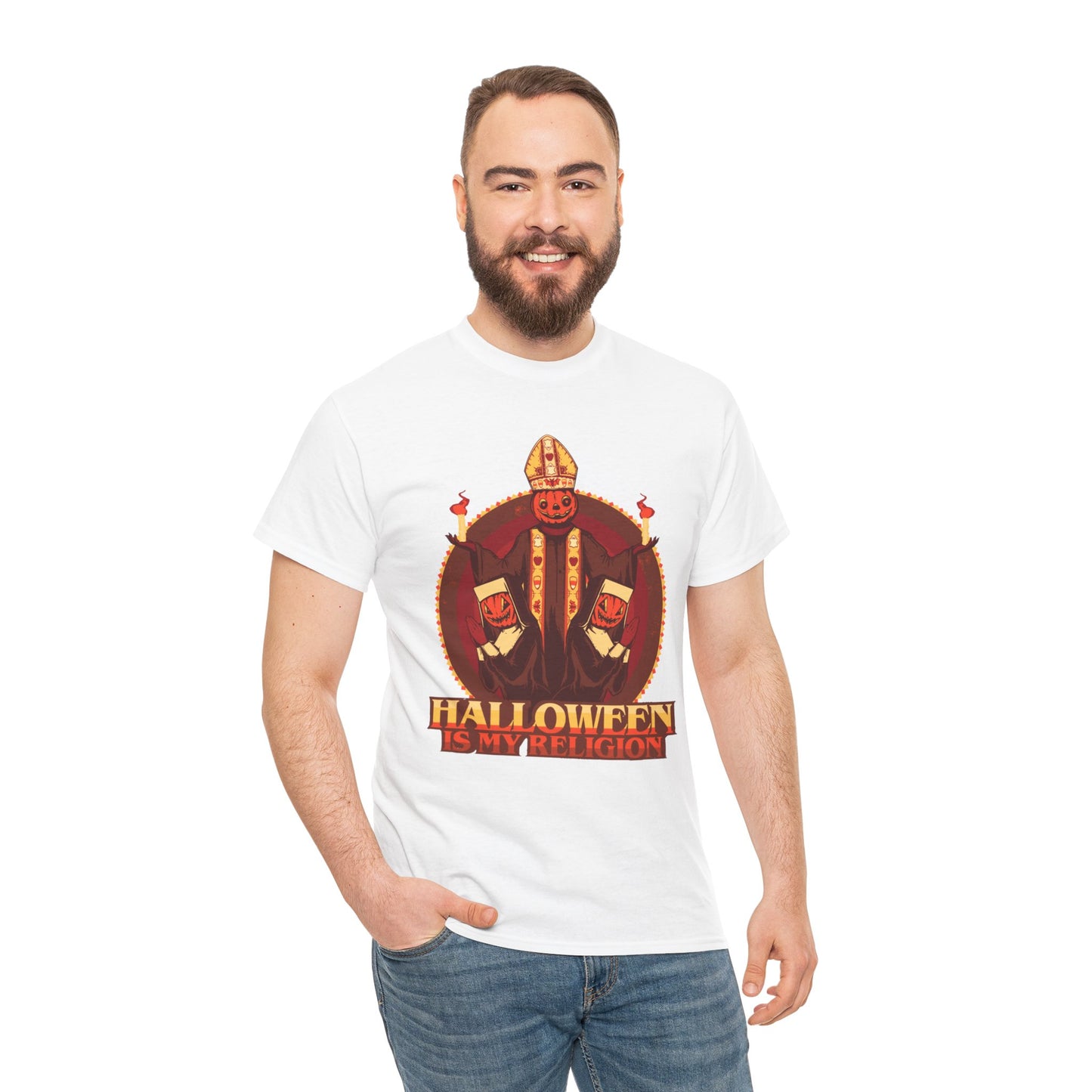 Halloween Is My Religion Unisex Heavy Cotton Tee