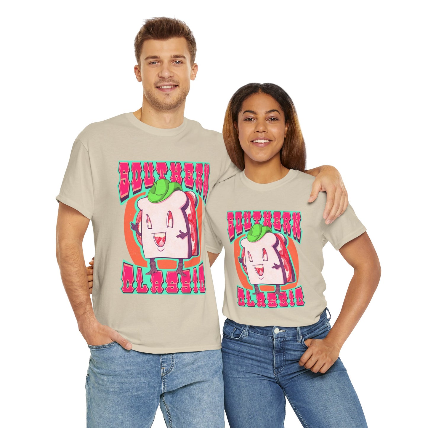 Tomato Sandwich Unisex Heavy Cotton Tee