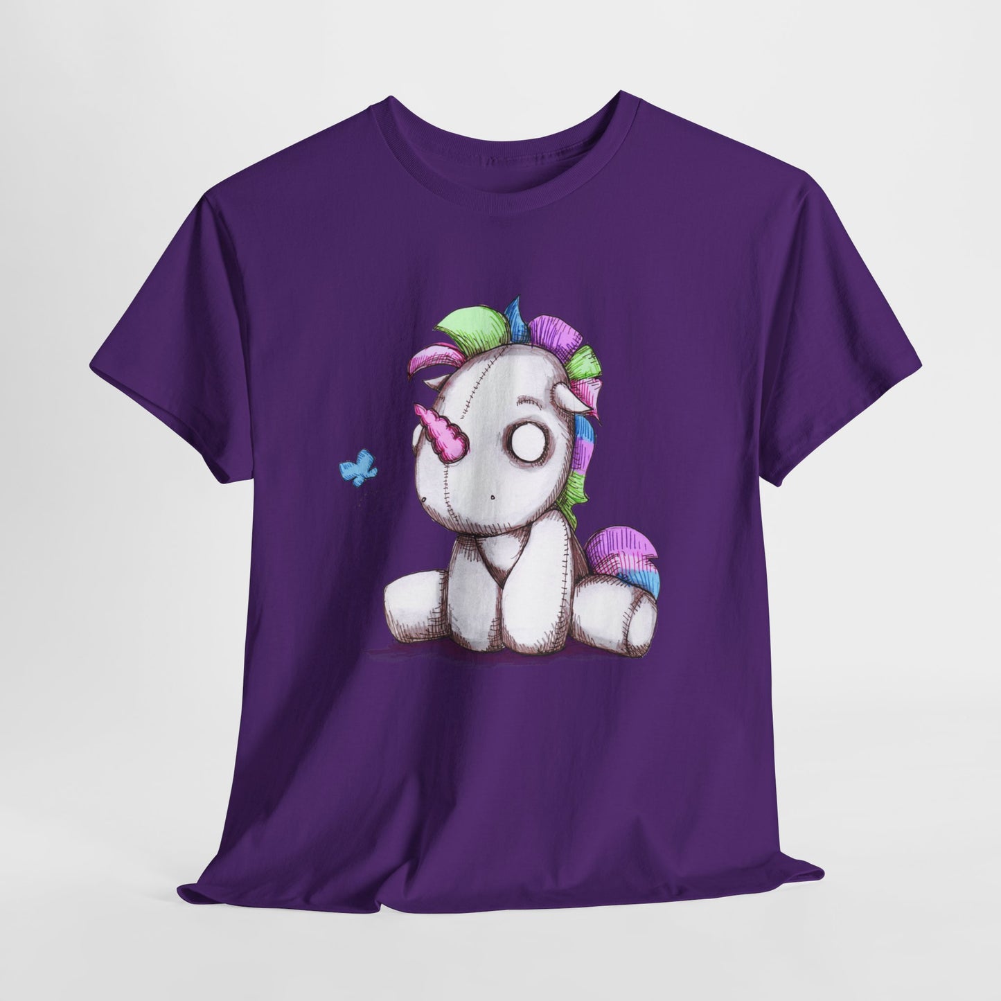 Plushie Unicorn Unisex Heavy Cotton Tee