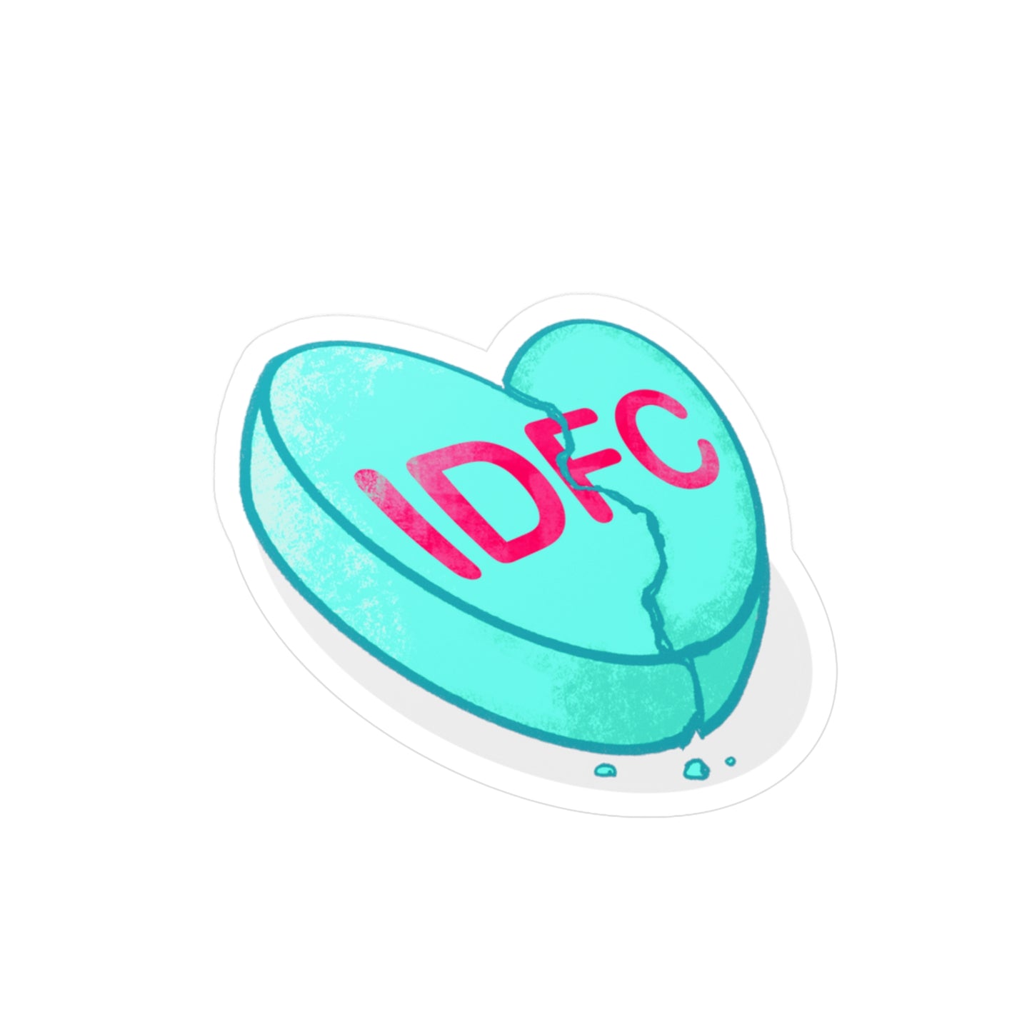 IDFC Heart Kiss-Cut Vinyl Decal