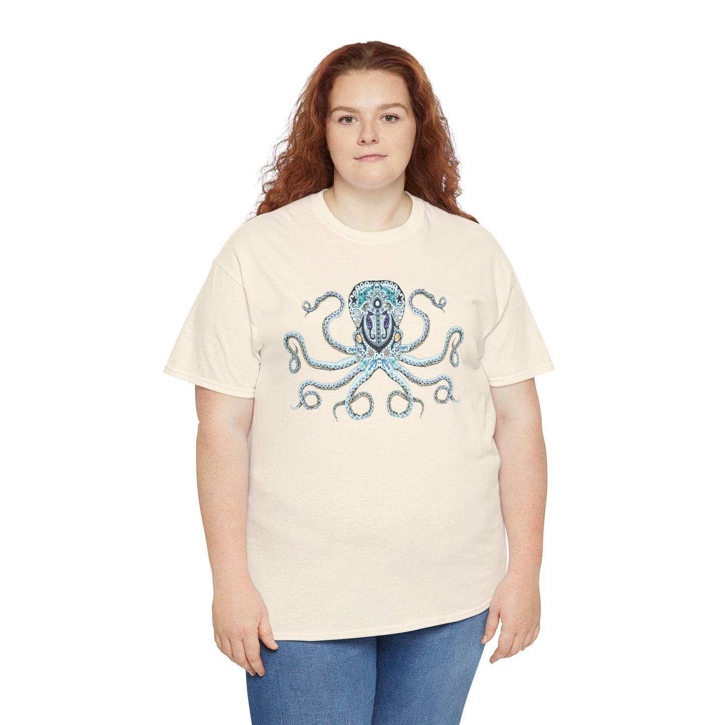 Octopus Sugar Skull Unisex Heavy Cotton Tee