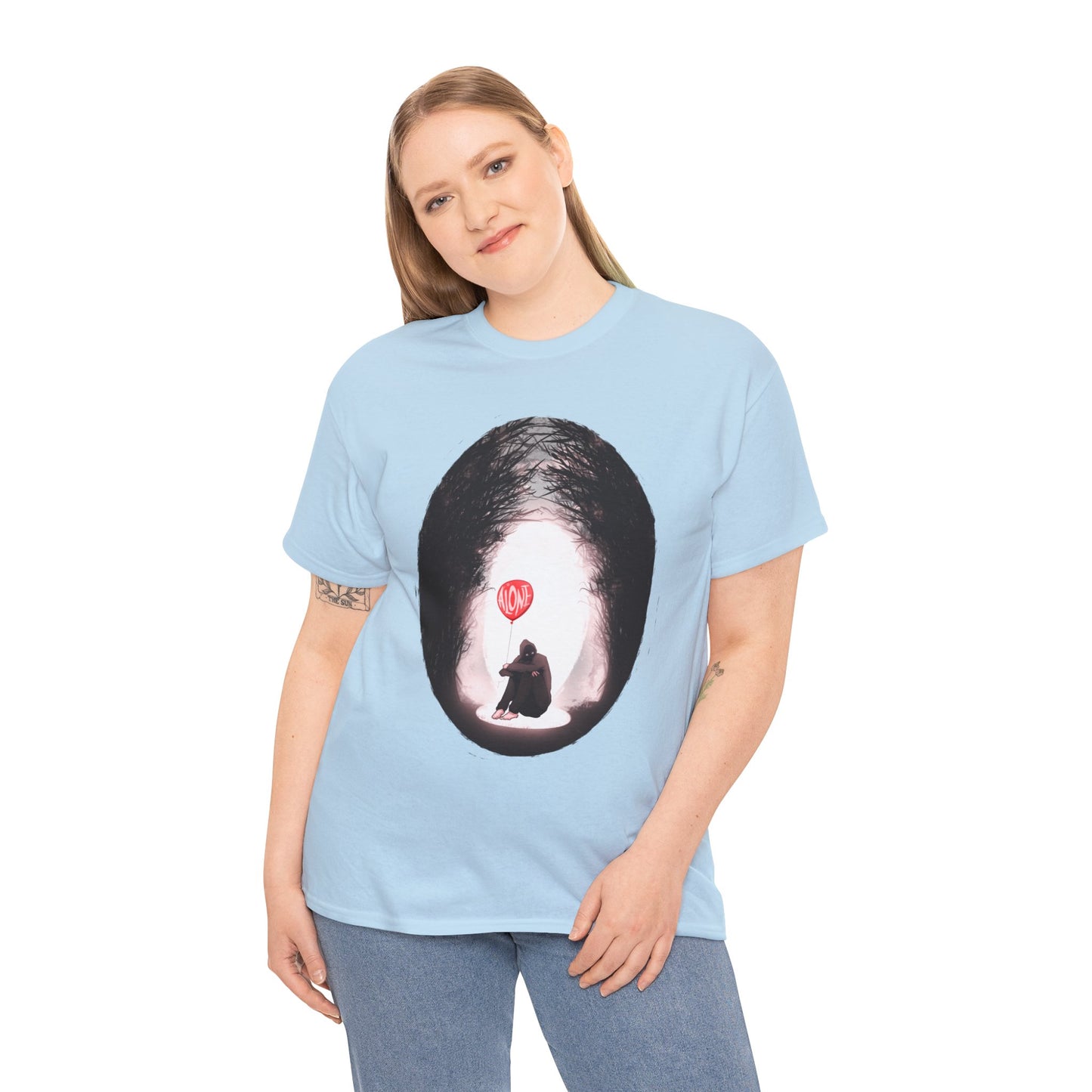 Forever Alone Unisex Heavy Cotton Tee