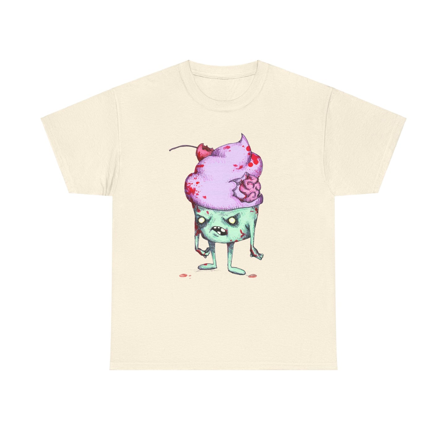 Zombie Cupcake Unisex Heavy Cotton Tee