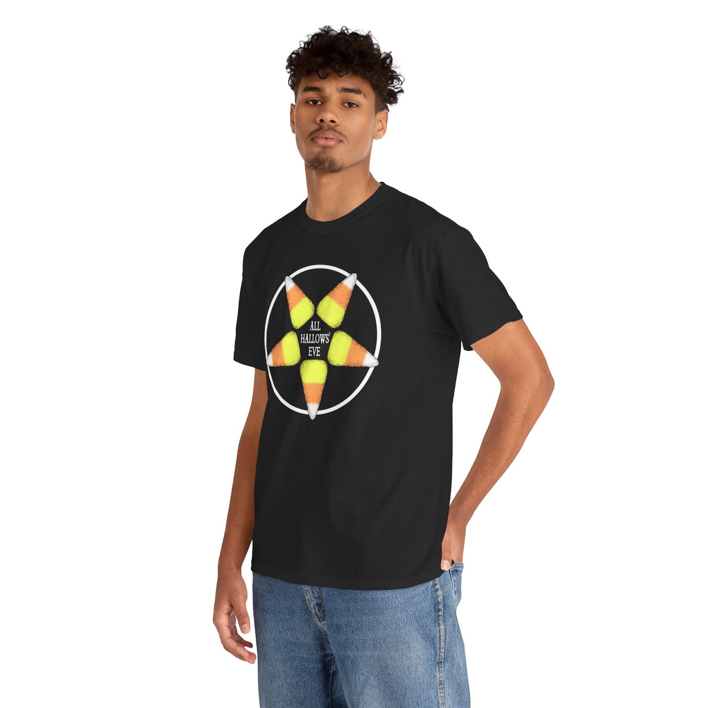 Halloween Pentagram Unisex Heavy Cotton Tee