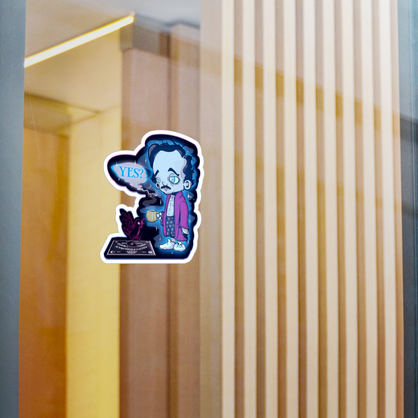 Edgar Allan Ghost Kiss-Cut Vinyl Decal