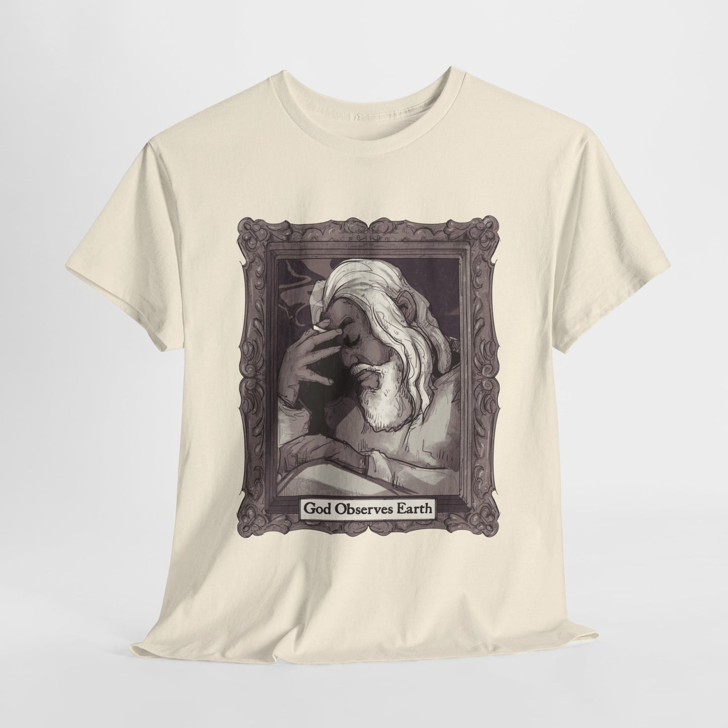God Observes Earth Unisex Heavy Cotton Tee