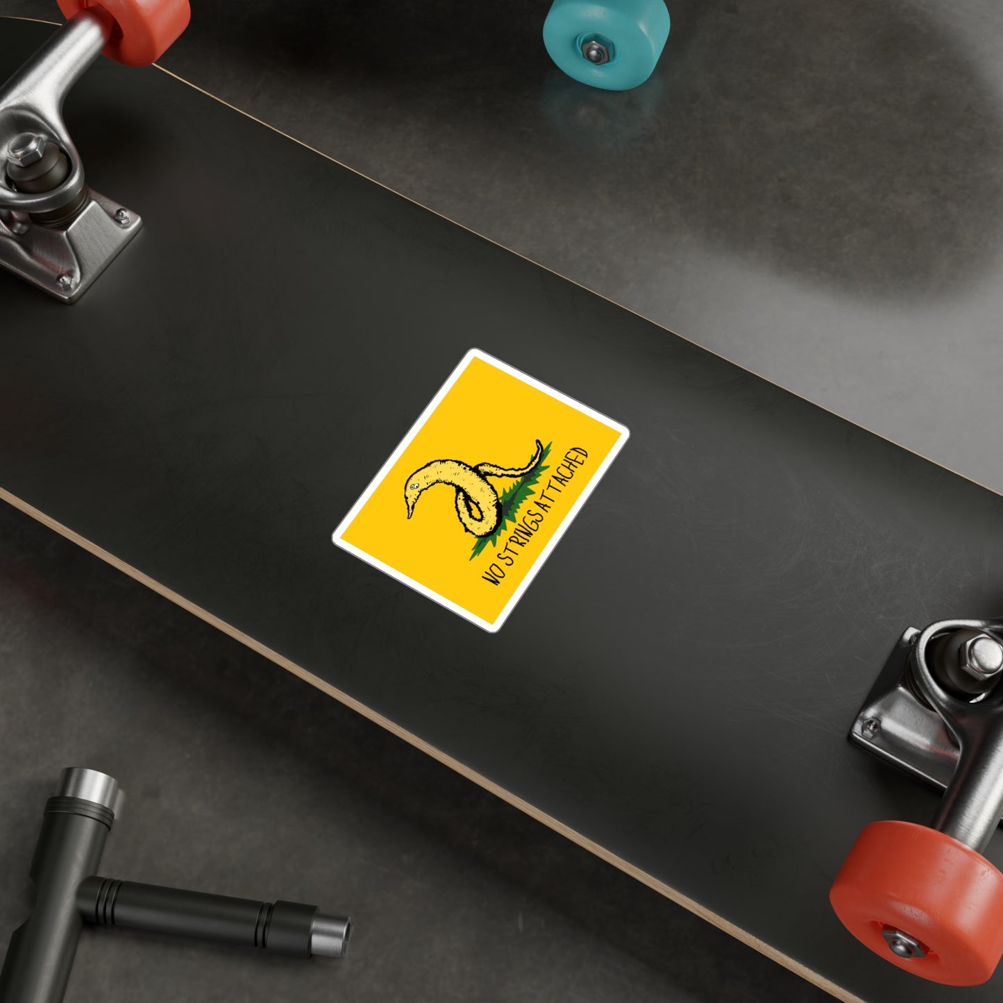 Gadsden Worm Kiss-Cut Vinyl Decal