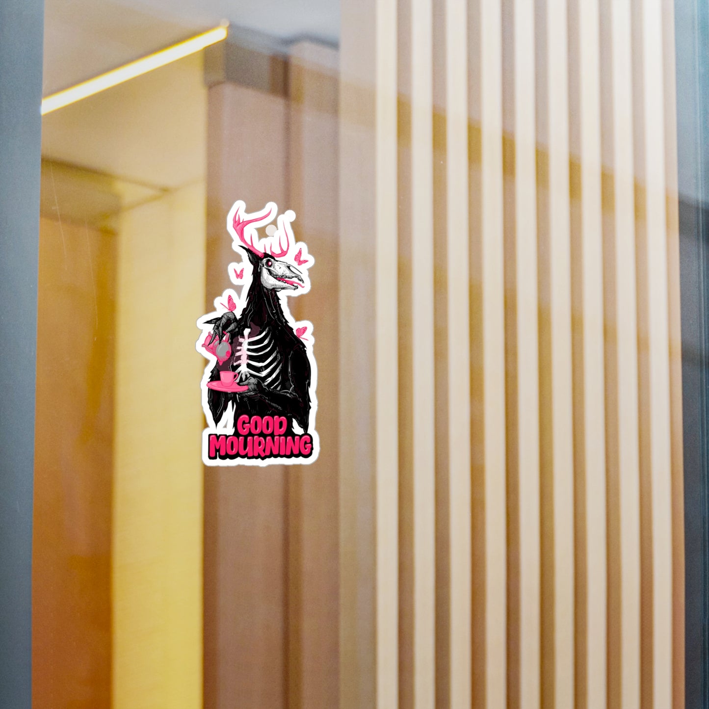 Good Mourning Kiss-Cut Vinyl Decal