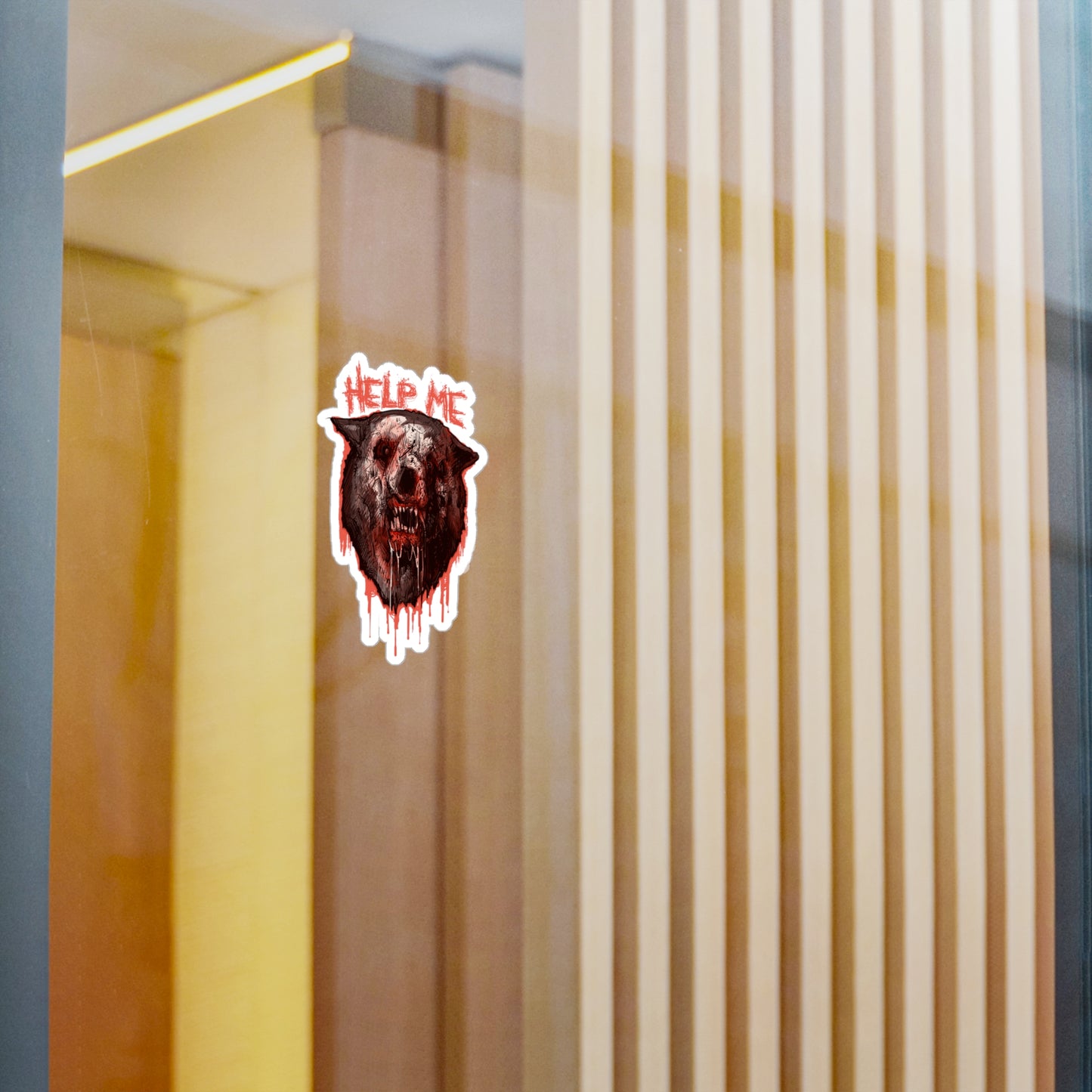 Shimmer Bear Kiss-Cut Vinyl Decal